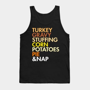 Thanksgiving Food, Helvetica Leftovers Tank Top